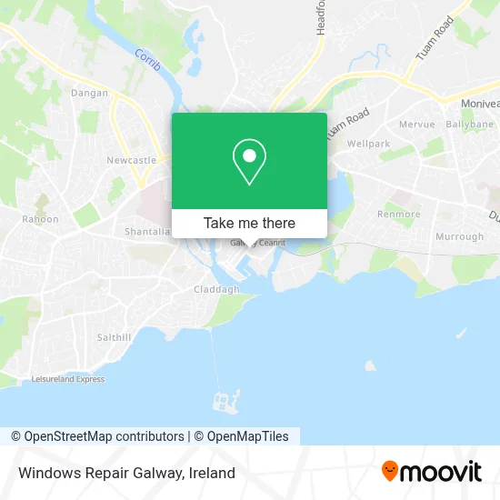 Windows Repair Galway map