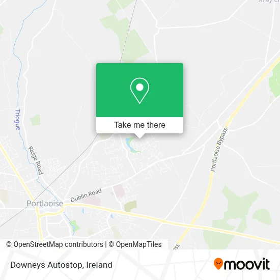 Downeys Autostop map