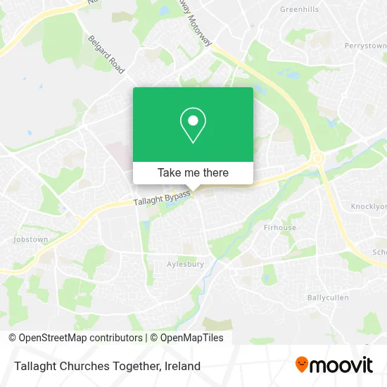 Tallaght Churches Together map
