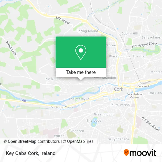 Key Cabs Cork map