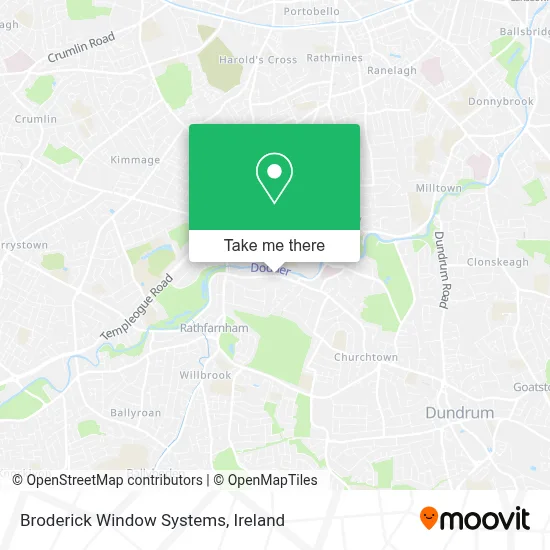 Broderick Window Systems map
