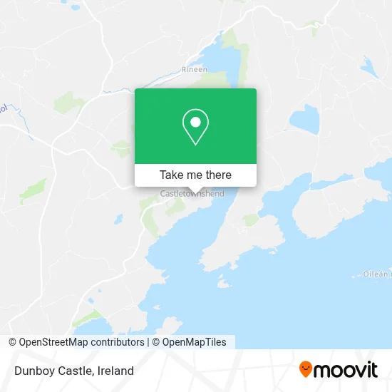 Dunboy Castle map