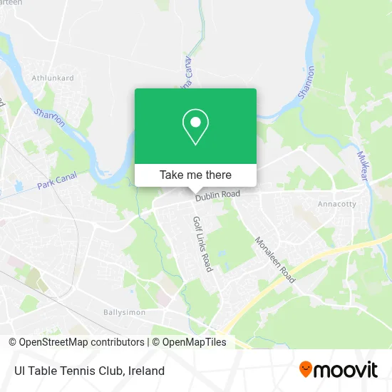 Ul Table Tennis Club map