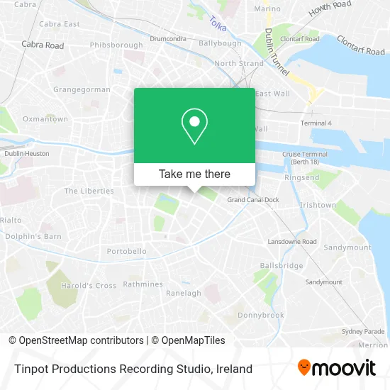 Tinpot Productions Recording Studio map