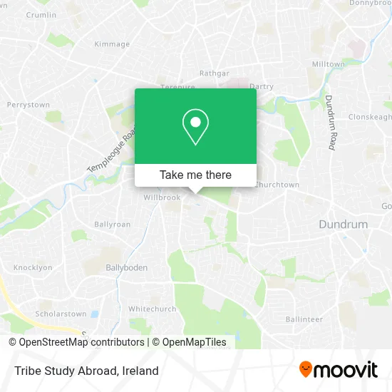 Tribe Study Abroad map