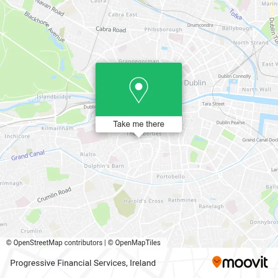 Progressive Financial Services map