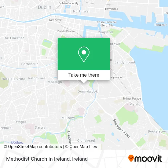 Methodist Church In Ireland map