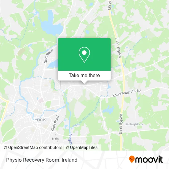 Physio Recovery Room map