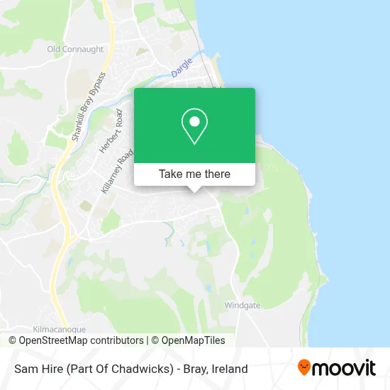 Sam Hire (Part Of Chadwicks) - Bray map