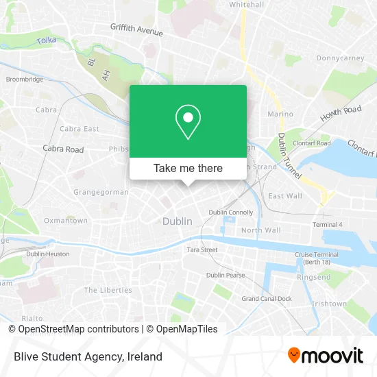 Blive Student Agency map