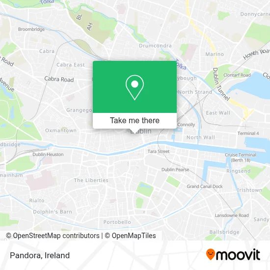 Pandora map