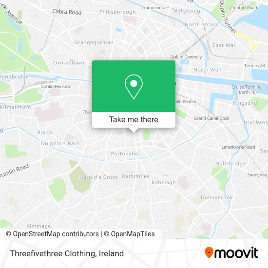 Threefivethree Clothing map