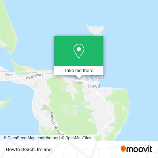 Howth Beach map