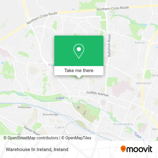 Warehouse In Ireland map