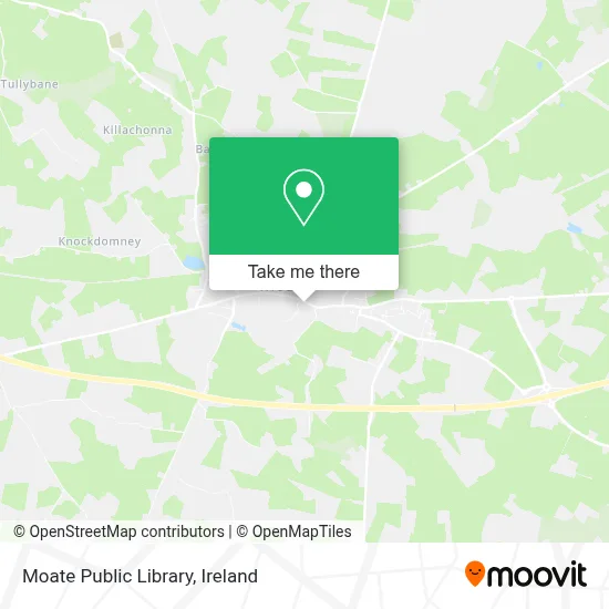 Moate Public Library map