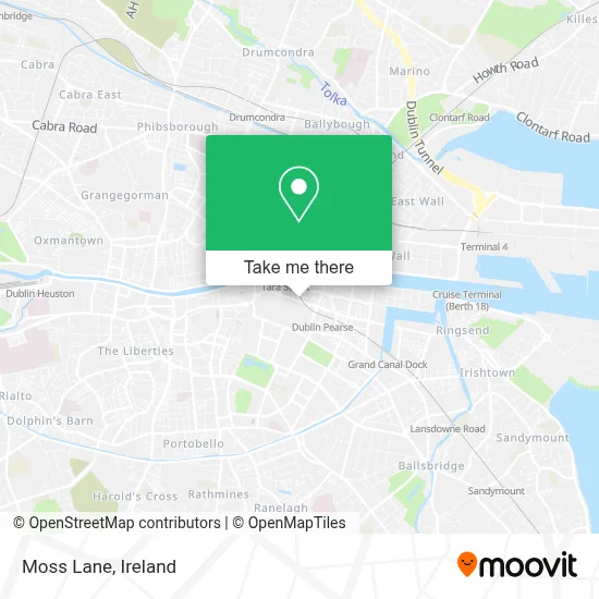 Moss Lane map