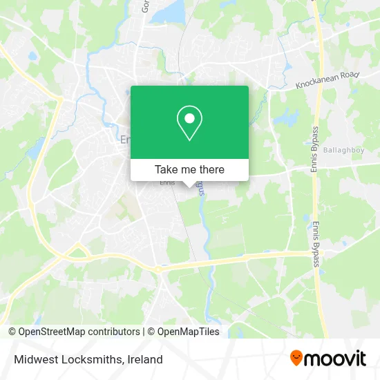Midwest Locksmiths map