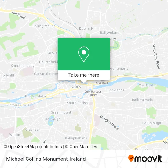 Michael Collins Monument map
