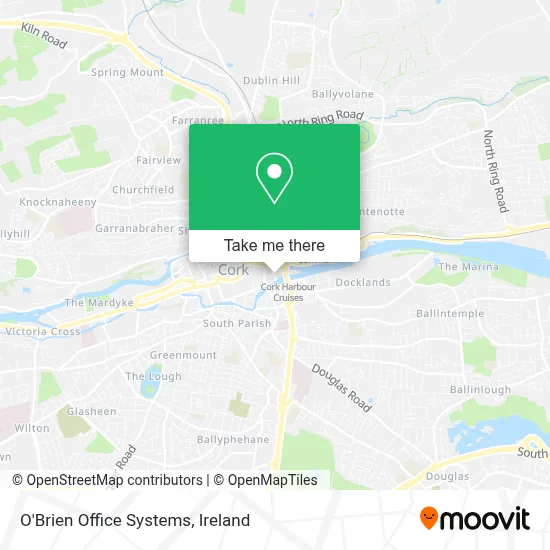 O'Brien Office Systems map