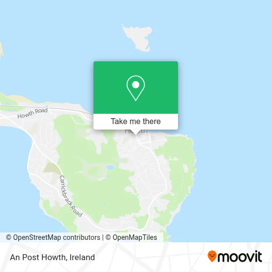 An Post Howth map