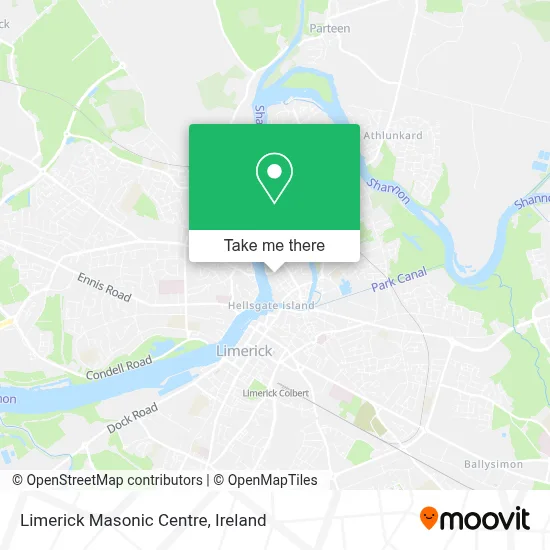 Limerick Masonic Centre map