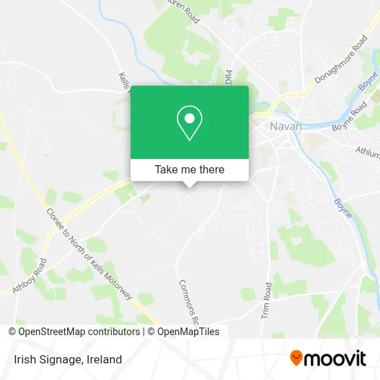 Irish Signage map