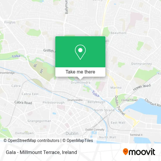 Gala - Millmount Terrace map