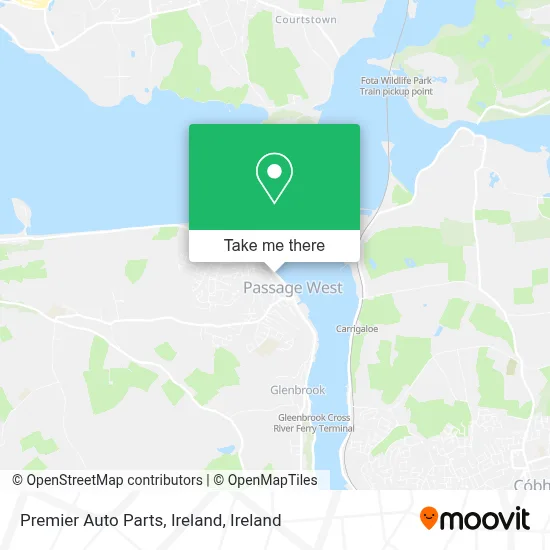 Premier Auto Parts, Ireland map
