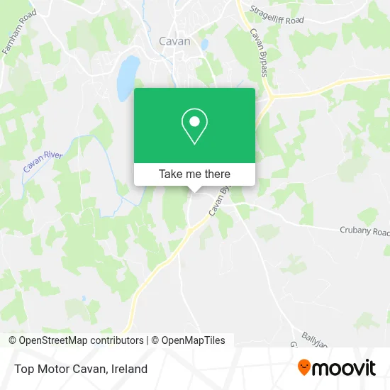 Top Motor Cavan map