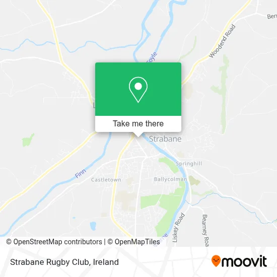 Strabane Rugby Club map