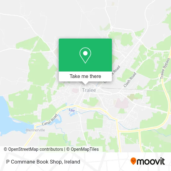 P Commane Book Shop map
