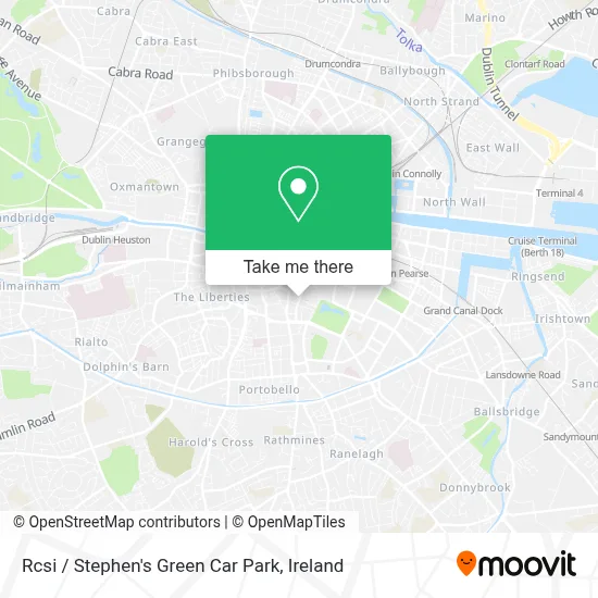 Rcsi / Stephen's Green Car Park map