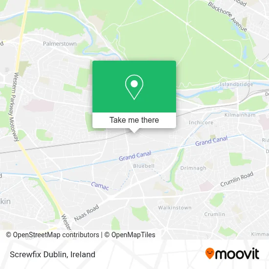 Screwfix Dublin map