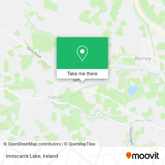 Inniscarra Lake map
