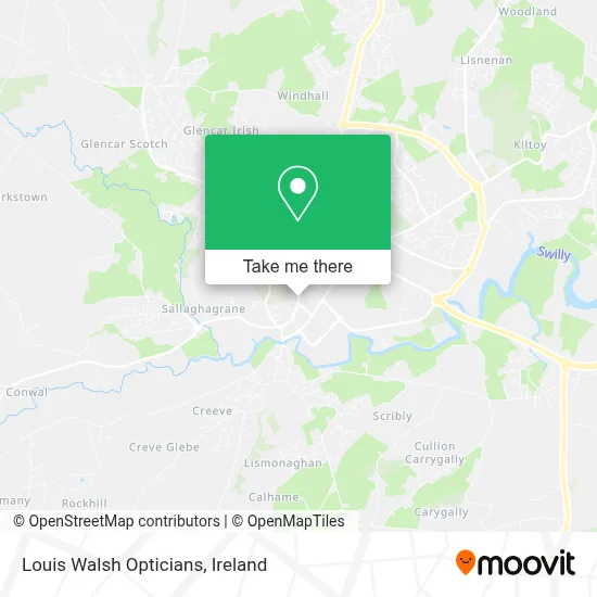 Louis Walsh Opticians map