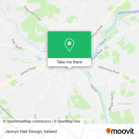 Jennys Hair Design map