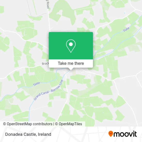 Donadea Castle map