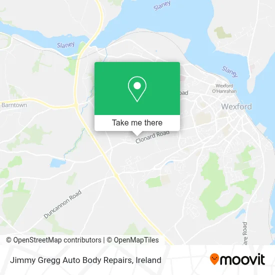 Jimmy Gregg Auto Body Repairs map