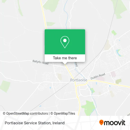 Portlaoise Service Station map
