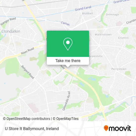 U Store It Ballymount map