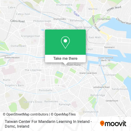 Taiwan Center For Mandarin Learning In Ireland - Dsmc map