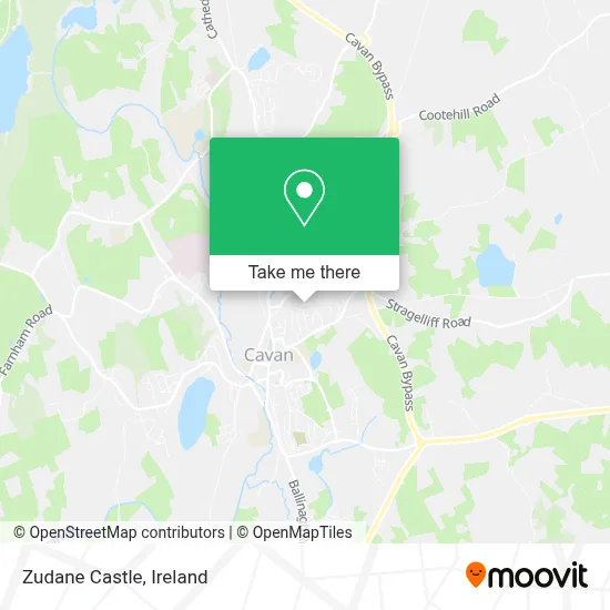 Zudane Castle map