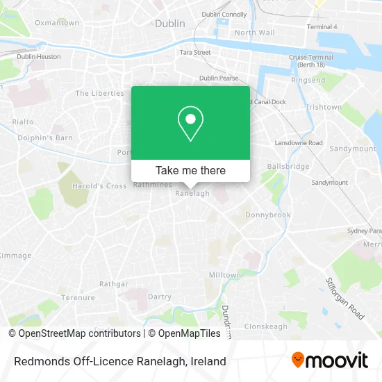 Redmonds Off-Licence Ranelagh map