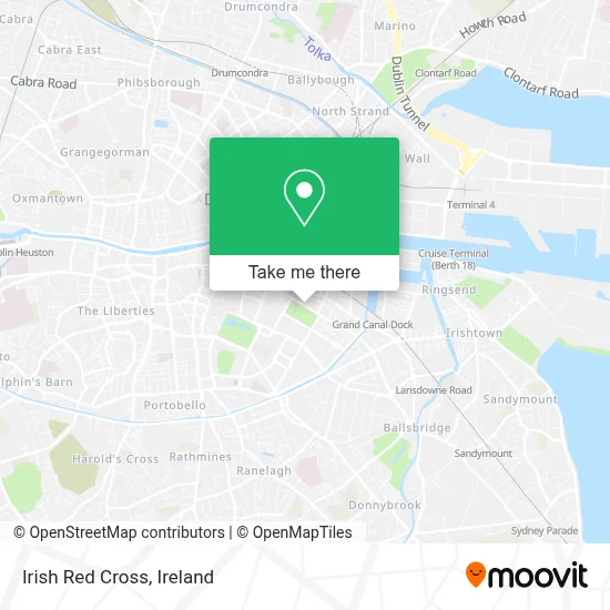 Irish Red Cross map