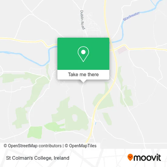 St Colman's College map