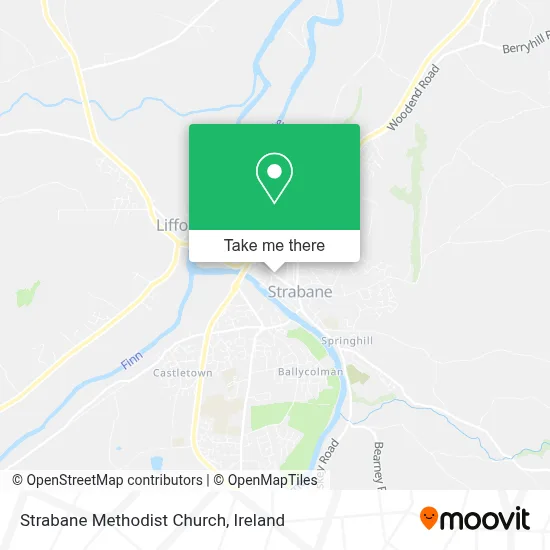 Strabane Methodist Church map