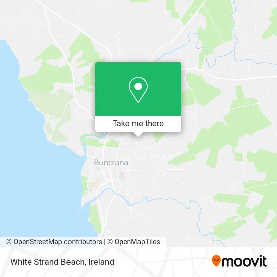 White Strand Beach map