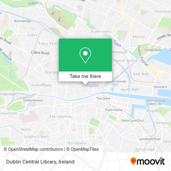 Dublin Central Library map