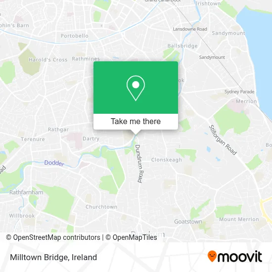Milltown Bridge map