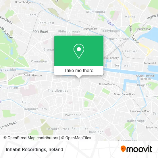 Inhabit Recordings map